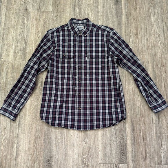 Carhartt men’s button-down longsleeve relaxed, fit size large - Picture 1 of 4